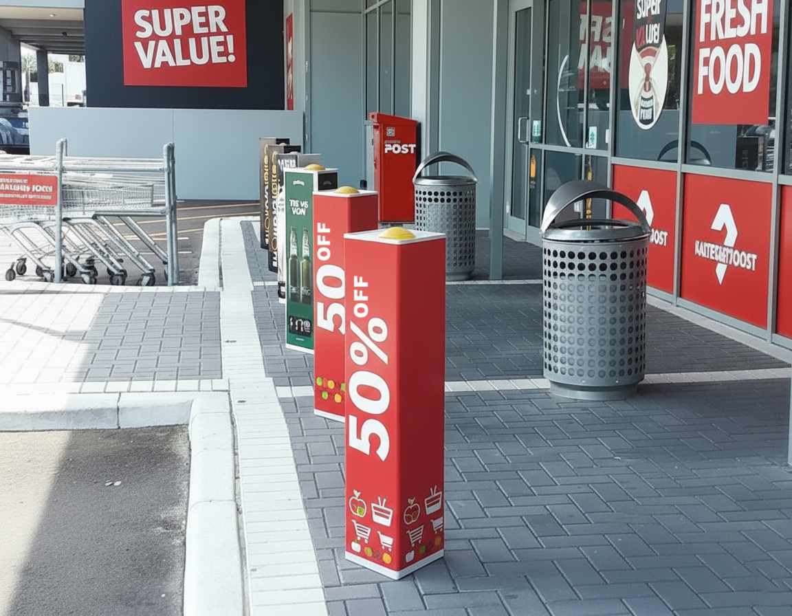 Supermarket Bollard Covers
