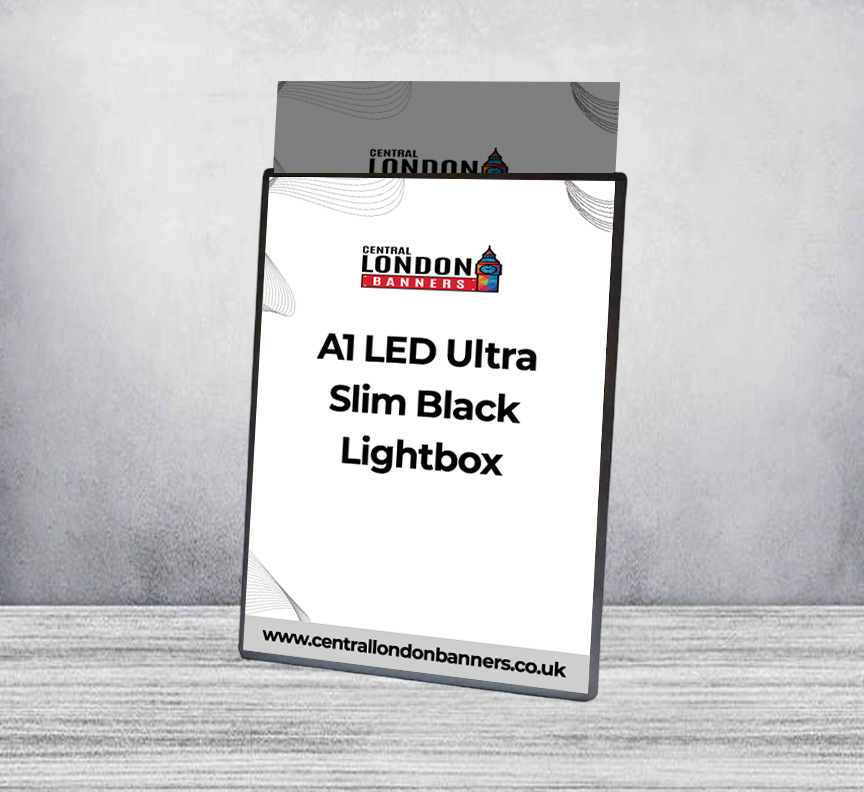 A1 LED Ultra Slim Black Lightbox