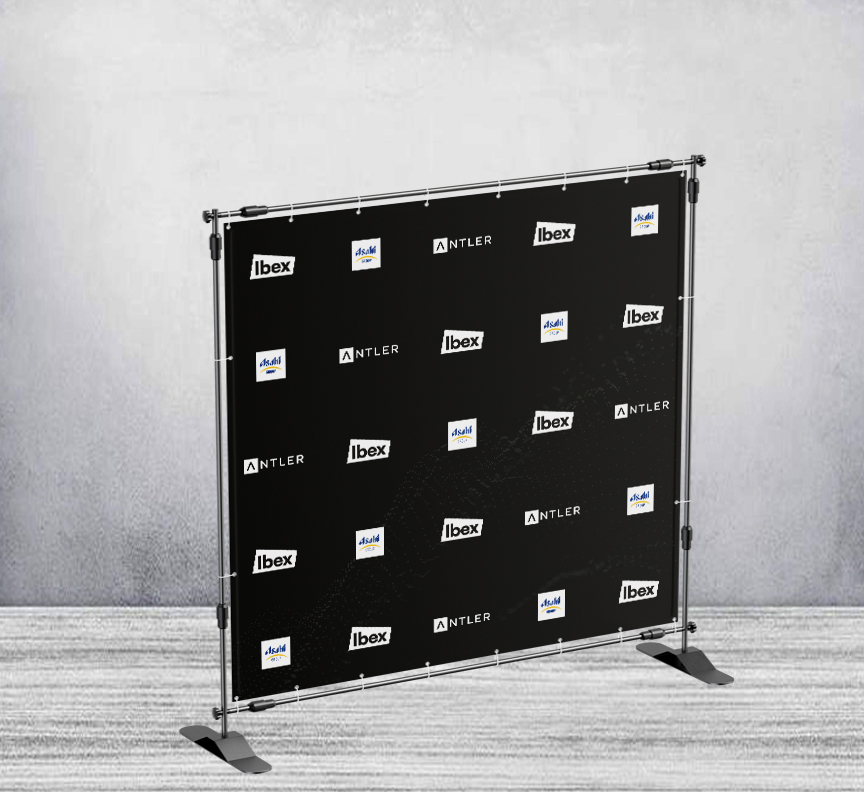 Backdrop Stand With Graphics (8ft x 8ft)